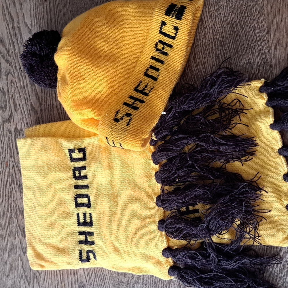 Matching winter hat and scarf